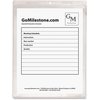 C-Line Products Shop Ticket Holders, Vinyl, Vertical, 12"x9", 50/BX, Clear 50PK CLI80912